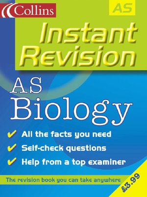 cover image of Instant Revision: AS Biology